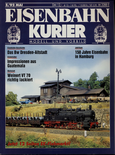  Eisenbahn-Kurier Heft Nr. 5/92 (Mai 1992). 