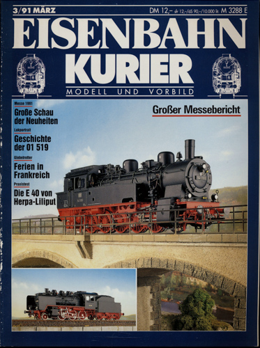   Eisenbahn-Kurier Heft Nr. 3/91 (März 1991). 