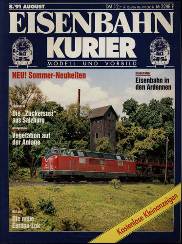   Eisenbahn-Kurier Heft Nr. 8/91 (August 1991). 