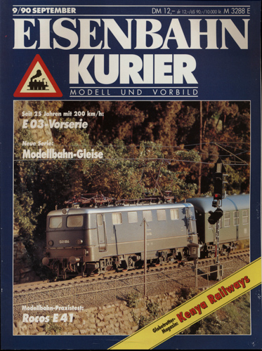   Eisenbahn-Kurier Heft Nr. 9/90 (September 1990). 
