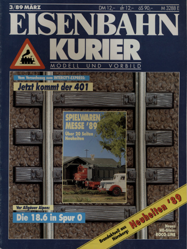   Eisenbahn-Kurier Heft Nr. 3/89 (März 1989). 