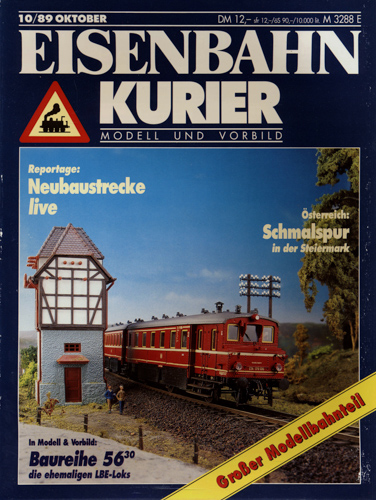   Eisenbahn-Kurier Heft Nr. 10/89 (Oktober 1989). 