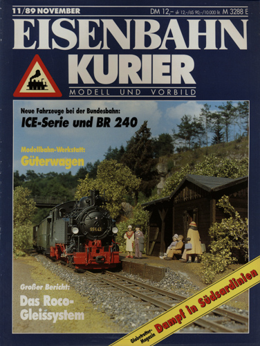   Eisenbahn-Kurier Heft Nr. 11/89 (November 1989). 