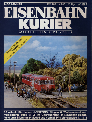   Eisenbahn-Kurier Heft Nr. 1/88 (Januar 1988). 