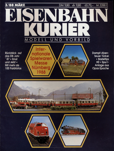   Eisenbahn-Kurier Heft Nr. 3/88 (März 1988). 