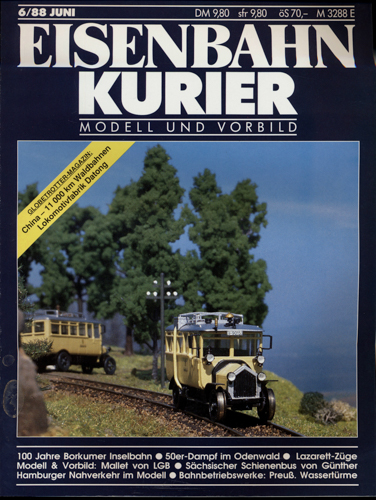   Eisenbahn-Kurier Heft Nr. 6/88 (Juni 1988). 