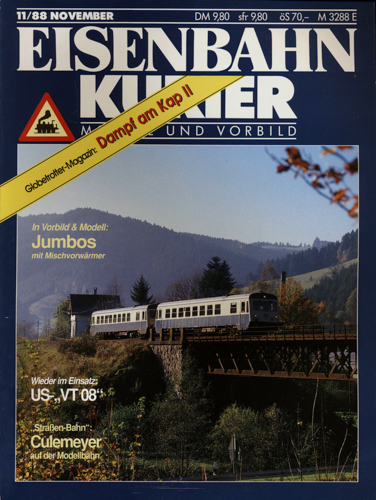   Eisenbahn-Kurier Heft Nr. 11/88 (November 1988). 