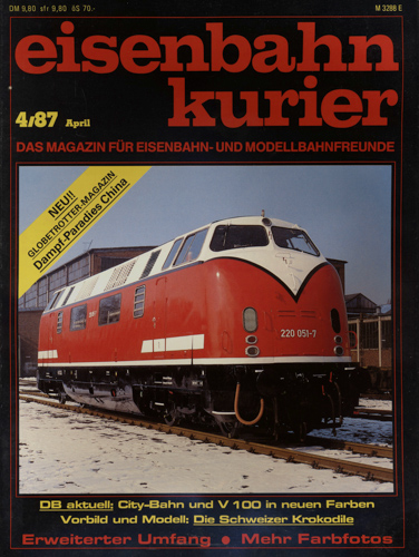   Eisenbahn-Kurier Heft Nr. 4/87 (April 1987). 