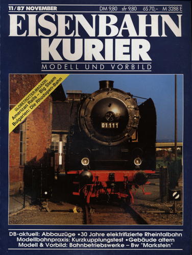   Eisenbahn-Kurier Heft Nr. 11/87 (November 1987). 