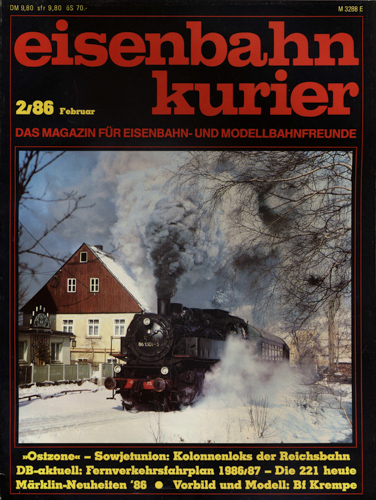   Eisenbahn-Kurier Heft Nr. 2/86 (Februar 1986). 