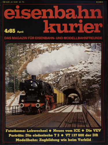   Eisenbahn-Kurier Heft Nr. 4/85 (April 1985). 