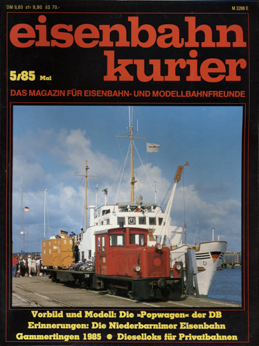   Eisenbahn-Kurier Heft Nr. 5/85 (Mai 1985). 