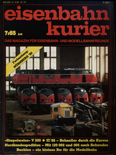   Eisenbahn-Kurier Heft Nr. 7/85 (Juli 1985). 