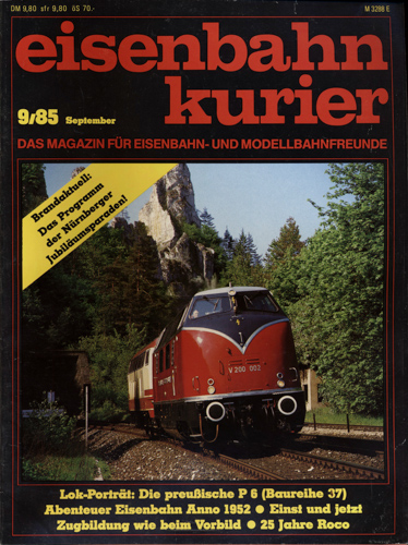  Eisenbahn-Kurier Heft Nr. 9/85 (September 1985). 