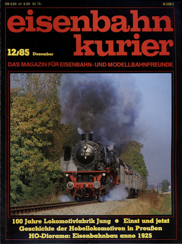   Eisenbahn-Kurier Heft Nr. 12/85 (Dezember 1985). 
