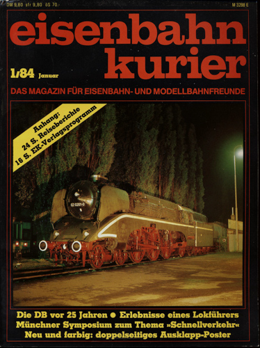   Eisenbahn-Kurier Heft Nr. 1/84 (Januar 1984). 