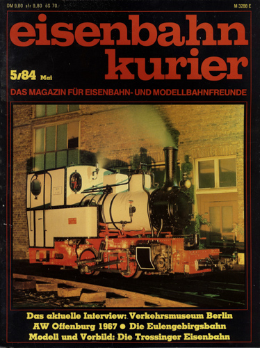   Eisenbahn-Kurier Heft Nr. 5/84 (Mai 1984). 