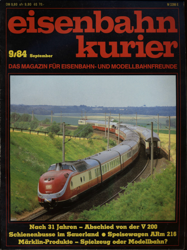   Eisenbahn-Kurier Heft Nr. 9/84 (September 1984). 