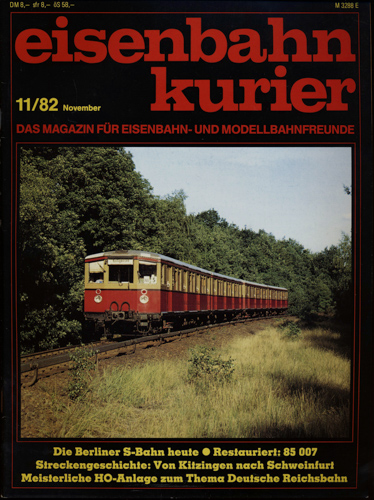   Eisenbahn-Kurier Heft Nr. 11/82 (November 1982). 