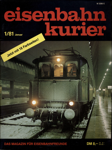   Eisenbahn-Kurier Heft Nr. 1/81 (Januar 1981). 