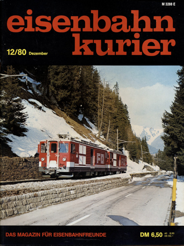   Eisenbahn-Kurier Heft Nr. 12/80 (Dezember 1980). 