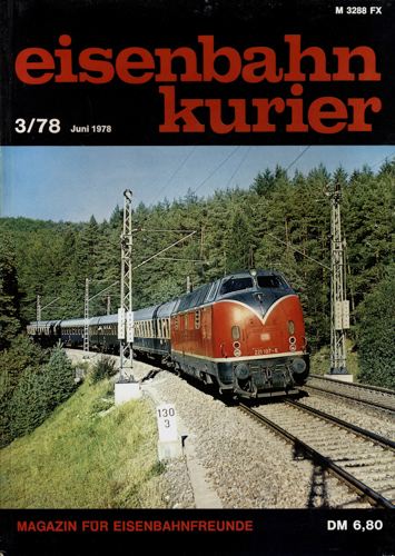   Eisenbahn-Kurier Heft Nr. 3/78 (März 1978). 