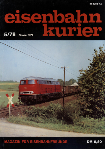   Eisenbahn-Kurier Heft Nr. 5/78 (Mai 1978). 