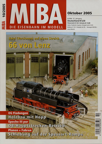   MIBA. Die Eisenbahn im Modell Heft 10/2005 (Oktober 2005): 66 von Lenz. Zwei (Versionen) auf einen Streich. 