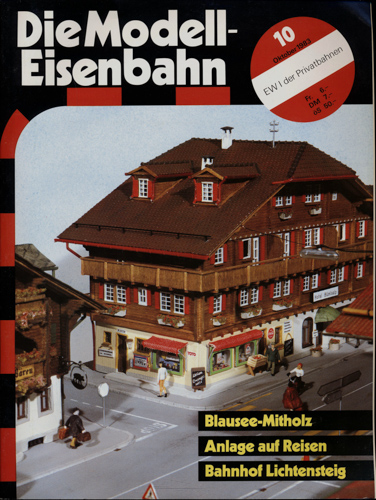   Die Modell-Eisenbahn. Schweizer Zeitschrift für den Modellbahnfreund Heft 10/83 (Oktober 1983): Blausee-Mitholz. Anlage auf Reisen. Bahnhof Lichtensteig. 