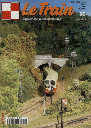   Le Train (supplément: autos miniatures) no. 86 (Juin 1995). 