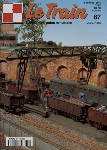  Le Train (supplément: autos miniatures) no. 87 (Juillet 1995). 