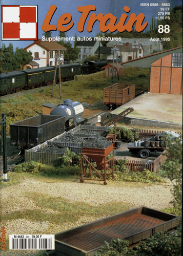   Le Train (supplément: autos miniatures) no. 88 (Août 1995). 