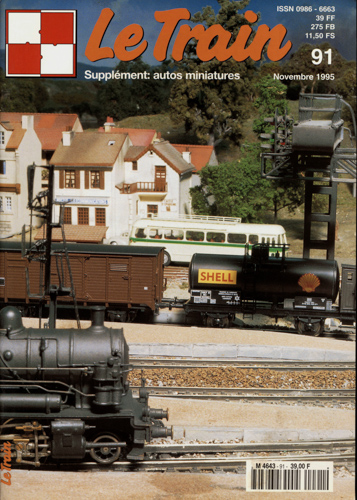   Le Train (supplément: autos miniatures) no. 91 (Novembre 1995). 