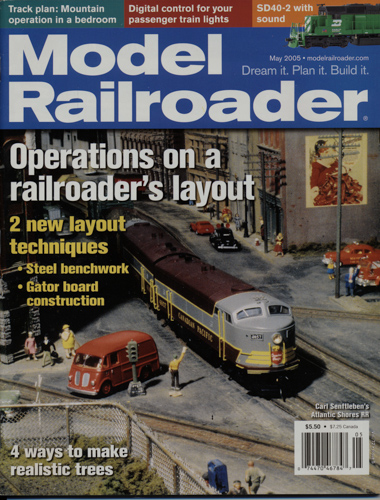   Model Railroader Magazine, May 2005: Operations on a railroader's layout. 