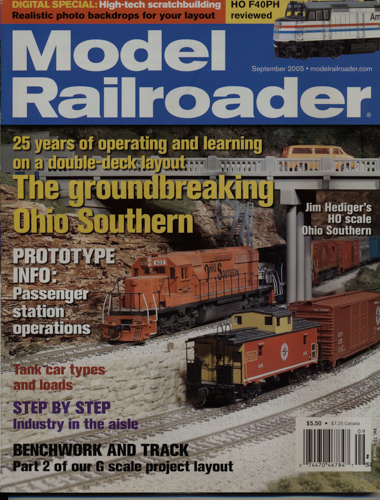   Model Railroader Magazine, September 2005: The groundbreaking Ohio Southern. 