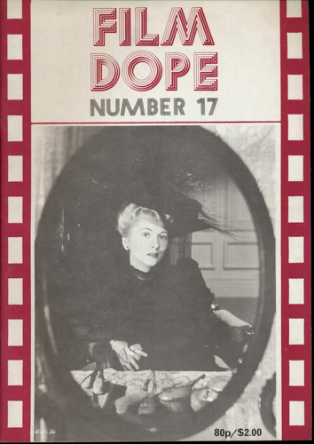   Film Dope No. 17 (April 1979). 
