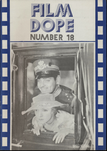   Film Dope No. 18 (September 1979). 