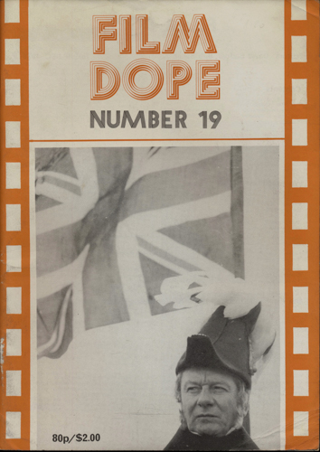   Film Dope No. 19 (December 1979). 