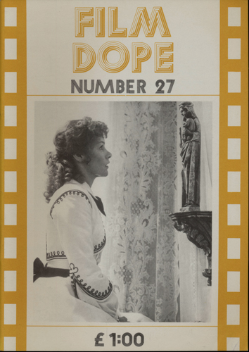   Film Dope No. 27 (July 1983). 