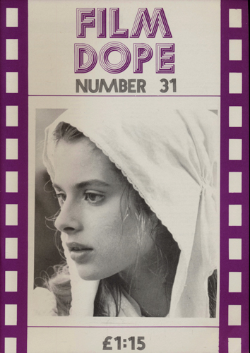   Film Dope No. 31 (January 1985). 