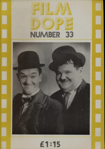   Film Dope No. 33 (November 1985). 