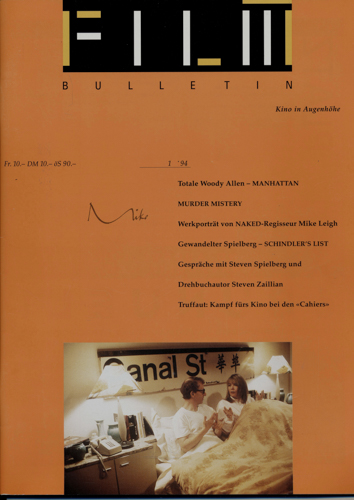   Film Bulletin. Kino in Augenhöhe Heft 1/94 (1994). 