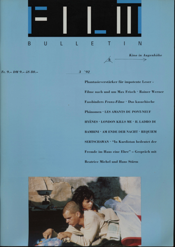   Film Bulletin. Kino in Augenhöhe Heft 3/92 (1992). 