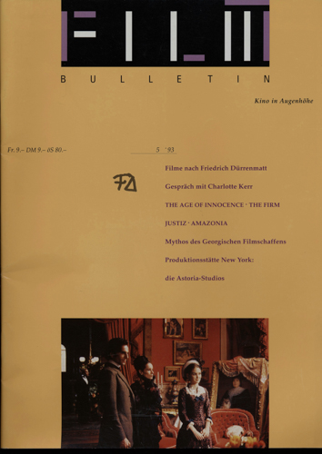   Film Bulletin. Kino in Augenhöhe Heft 5/93 (1993). 