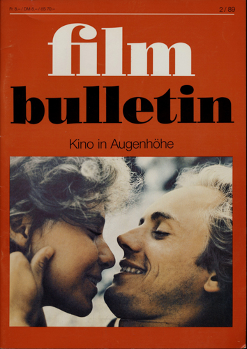   Film Bulletin. Kino in Augenhöhe Heft 2/89 (1989). 