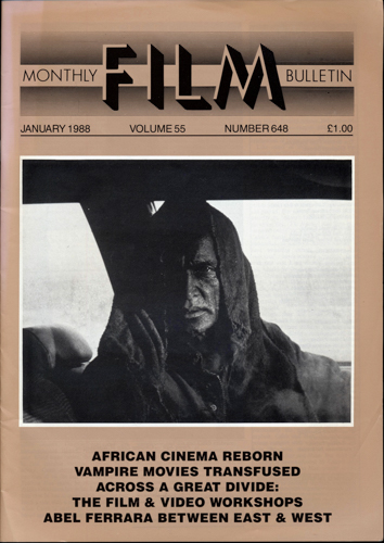   Monthly Film Bulletin No. 648 / January 1988 (vol. 55). 