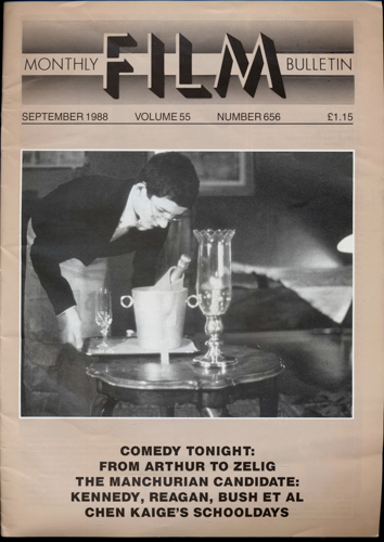   Monthly Film Bulletin No. 656 / September 1988 (vol. 55). 