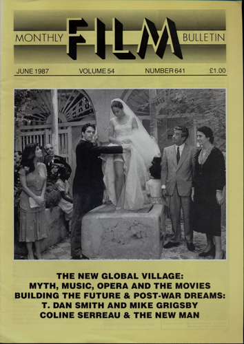   Monthly Film Bulletin No. 641 / June 1987 (vol. 54). 