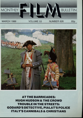   Monthly Film Bulletin No. 626 / March 1986 (vol. 53). 