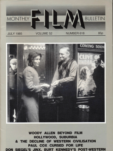   Monthly Film Bulletin No. 618 / July 1985 (vol. 52). 